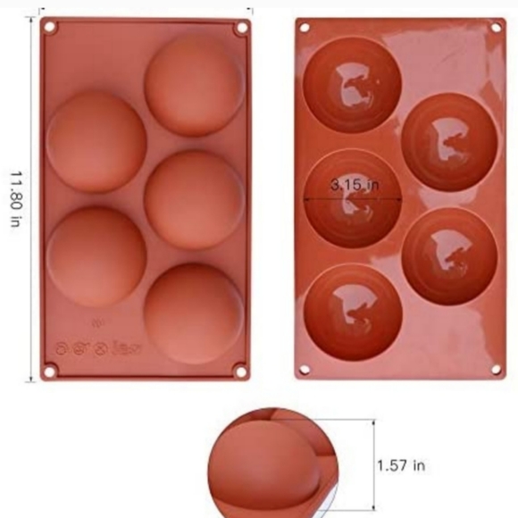 FREE ADD-ON - 5 Holes Hot Chocolate Bomb Mold - Picture 4 of 9